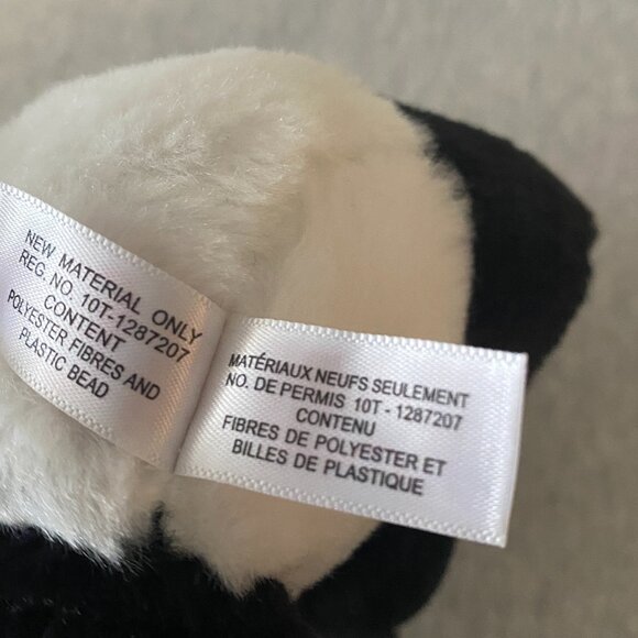 NWT Ty Original Beanie Babies Baboo the Panda 6" 2018 - Picture 14 of 15